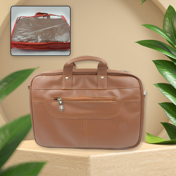 Multipurpose Bag, Shoulder Side Bag Office Laptop Faux Leather Executive Formal Laptop & MacBook Messenger / Office / Travel / Business / Shoulder / Hand / Sling Bag for Men Women with Multiple compartments the24kgal