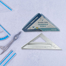Double-Sided 45° Triangle Ruler – 7-Inch Aluminum Alloy Rafter Square for Home & Industrial Use the24kgal
