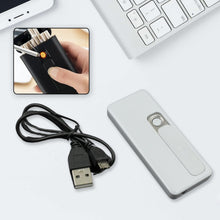 Stylish Electric USB Lighter for Men & Women (Rechargeable, Windproof) the24kgal