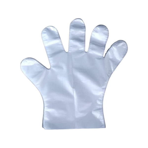 Large Disposable Gloves (100 Pcs): Clear Plastic, Multipurpose the24kgal