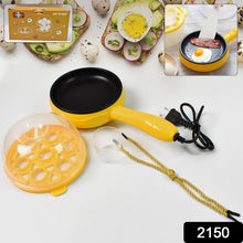 Multi functional Electric 2 in 1 Egg Frying Pan with Egg Boiler Machine Measuring Cup with Handle the24kgal