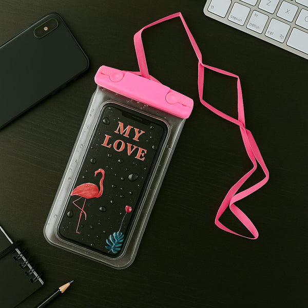 Mobile Cover Pouch Transparent Waterproof Sealed Plastic Smartphone Protective Pouch Cover/Bag for All Mobile Phones the24kgal