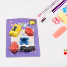 Fancy Colorful Eraser Set for Kids’ Parties & School (1 Set, Mixed Design) the24kgal