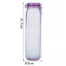 Food Storage Bag Bottles Shape Ziplock Bags Reusable (1 Pc / 500 ML) the24kgal