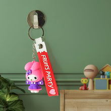 Cute Cartoon Silicone 3D Key Chain with Metal Hook & Strap (Pack of 1) the24kgal