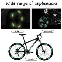 Car Wheel Hub Reflective Car Stickers, Night Warning Stickers (20 Pcs Set/ Multicolored) the24kgal