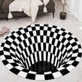 3D Space Round Carpet, Floor Mat Non-Woven Doormat (1 Pc / 78 Cm) the24kgal