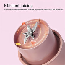 Portable Crusher Juicer With Handle & Straw, USB Rechargeable Multi Blades (420 ML) the24kgal
