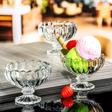 Glass Ice Cream Bowls Glass Dessert Cups for Sundae (6 pcs / 120ml) the24kgal