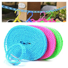 3 Meter Anti-Slip Clothesline Rope - Nylon, Hooks, Indoor/Outdoor the24kgal