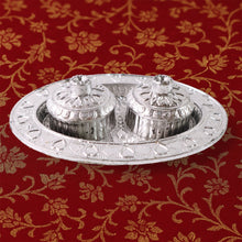 Oval Shape Special Puja Thali (1 Pc / Mix Design) the24kgal