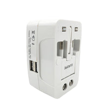 All-in-One Universal Worldwide Travelling AC Adaptor Plug (AU / UK / US / EU) International Power Charger Electric USB Power Plug Socket Adapter Converter (1 Pc) the24kgal