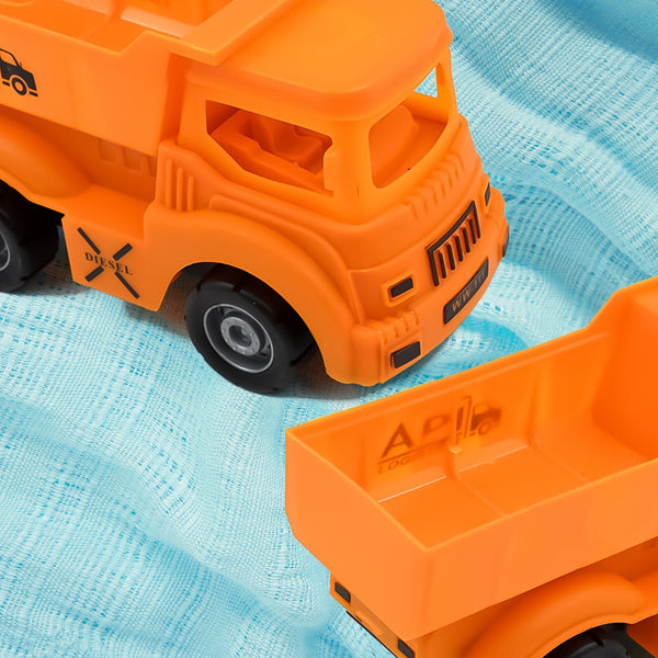 Friction Powered Dumper Toy Truck For Kids | With Opening Container Feature | Strong & Durable Plastic Material | Indoor & Outdoor Play Birthday Gift for Baby Boys & Girls (1 Pc) the24kgal