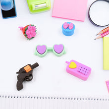Fancy Colorful Eraser Set for Kids’ Parties & School (1 Set, Mixed Design) the24kgal