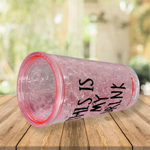 Plastic Creative Cold Drink Cup, Reusable Tea Coffee Tumbler with Lid and Straw, Double Wall Plastic Drinking Sport Bottle, Travel Tumbler the24kgal