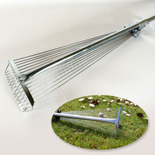 115-152 CM Rake for Gardening, Stainless Steel Telescopic Garden Rake for Quick Clean Up of Lawn and Yard, Adjustable Rake Claws Spacing Garden Broom with Long Handle for Clean Leaves (MOQ :- 12 pc) the24kgal