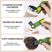 3-in-1 Multifunctional Bottle & Cup Cleaning Brush – Lid & Cover Scrubber for Kitchen (1 Pc) the24kgal