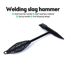 Welding Slag Removal Hammer with Coil Spring Handle | Heavy Duty Chipping Tool for Slag & Spatter Cleaning (1 Pc) the24kgal