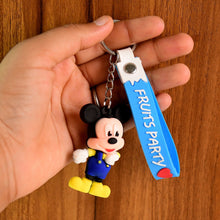 Cute Cartoon Silicone 3D Key Chain with Metal Hook & Strap (Pack of 1) the24kgal