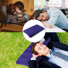 Velvet Air Inflatable Travel Pillow (Blue) the24kgal