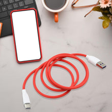 Unique Type C Dash Charging USB Data Cable | Fast Charging Cable | Data Transfer Cable For All C Type Mobile Use the24kgal