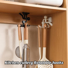 360° Rotating 6-Claw Hook – Kitchen & Bathroom Organizer (1 Pc | White) the24kgal