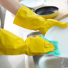 Multipurpose Rubber Cleaning Gloves: Reusable, Wet & Dry Use (1 Pair) the24kgal