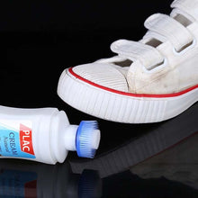 White Shoe Brightener with Removal of Dirt and Whitening Function White Shoes Cleaner with Brush Head for Dirty Shoe Polish Natural Waxes (75 ML) the24kgal