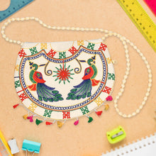 11 inch Handcrafted Cotton Embroidered Shoulder Bag for Girls & women (1 Pc) the24kgal