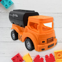 Tanker Truck Toys for Kids, friction power Vehicles Toy Truck, Plastic Truck, Friction Power Toy Trucks For Boys Girls, & Kids (1 Pc / Mix Color) the24kgal