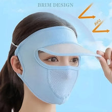 Women's Full Face UV Protection Cap with Built-in Mask and Wide Brim Visor – Breathable (1 Pc) the24kgal