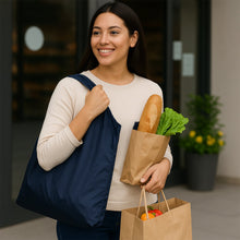 Reusable Grocery Bags - Reusable Bags With Handles (1 Pc / Mix Color) the24kgal