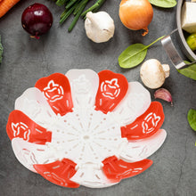 Folding Fruit Basket with Hanging Stand – Lotus Shape Tray for Fruits & Vegetables (1 Pc) the24kgal