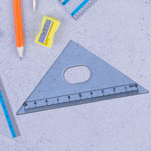 Transparent Plastic Set Square Ruler Kit (3 Pc) the24kgal