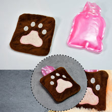 Paw Print Small Hot Water Bag with Cover for Pain Relief the24kgal
