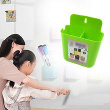 2-Section Multipurpose Wall Holder – Mobile, Remote & Makeup Brush Storage (1 Pc) the24kgal