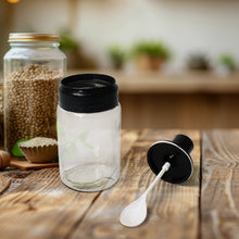 Transparent Glass Oil Dispenser 500 ML Bottle Set of 2, Spice Jar 250 ML Set of 3, Oil Bottle for Kitchen, Oil & Vinegar Storage Glass Bottle, Glass Container for Spice, Masala (5 Pcs Set) the24kgal