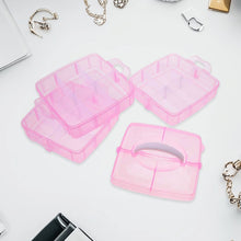 Versatile 18-Grid 3-Layer Transparent Plastic Organizer Box with Adjustable Dividers for Jewelry & Fishing Hooks the24kgal