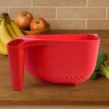 Apex Multi-Functional Plastic Strainer Bowl with Ergonomic Handle (1 Pc) the24kgal