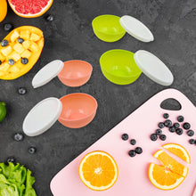 Multipurpose Small Round Plastic Bowl / Katori With Lid, Microwave Safe Reusable Lightweight Bowl, Dishwasher Safe Chutney Bowl (4 Pcs Set) the24kgal