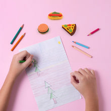 3D Food Fancy & Colorful Erasers – Cute Novelty Eraser Set for Kids & School Prize (1 Set / Mix Design & Color) the24kgal