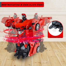2 In 1 Automatic Robot Converted Remote Control Car With Light Scale 360°Drifting Deformation Robot Car Toy Kids Boys, Robot Convert Unique Toy For Boys (1 Pc) the24kgal