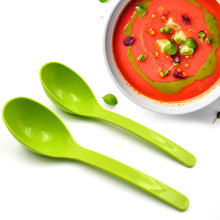 Plastic Spoon Kitchen Multipurpose Serving Ladle for Frying, Serving, Turner, Curry Ladle, Serving Rice, Spoon Used While Eating and Serving Food Stuffs Etc (2 Pcs Set / 10 Inch ) the24kgal