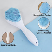 Silicone Face Scrubber Exfoliating Brush, Manual Handheld Facial Cleansing Brush (1 Pc) the24kgal