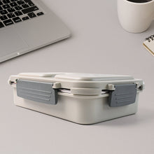 3-Compartment Stainless Steel Lunch Box (1 Pc) the24kgal