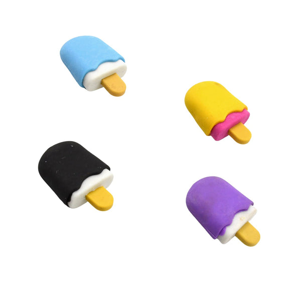 Cone, Donut & Lollipop Eraser Set for Kids’ School Gifts (1 Set 4 Pc, Themed) the24kgal