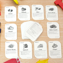 Kidkraft 32-Piece Educational Vegetable Flash Cards Set the24kgal