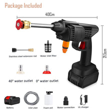 48V Car washing Kit, Portable Pressure Washer with, Rechargeable | Cordless Pressure Washer Gun | Handheld Pressure Washer for Car | Car Washer Gun (Type 1- Single Battery) the24kgal