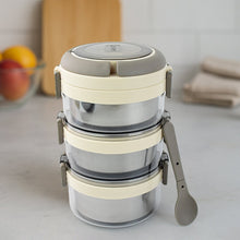 Ganesh Steko-3 Triple Layer Stainless Steel Insulated Lunch Box Set the24kgal