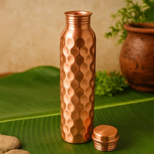 Copper Water Bottle 2 Glasses with Gift Box (3 Pcs Set) the24kgal